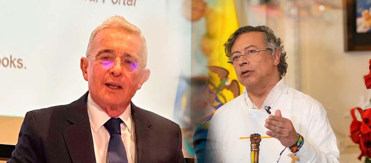 Álvaro Uribe Vélez y Gustavo Petro.