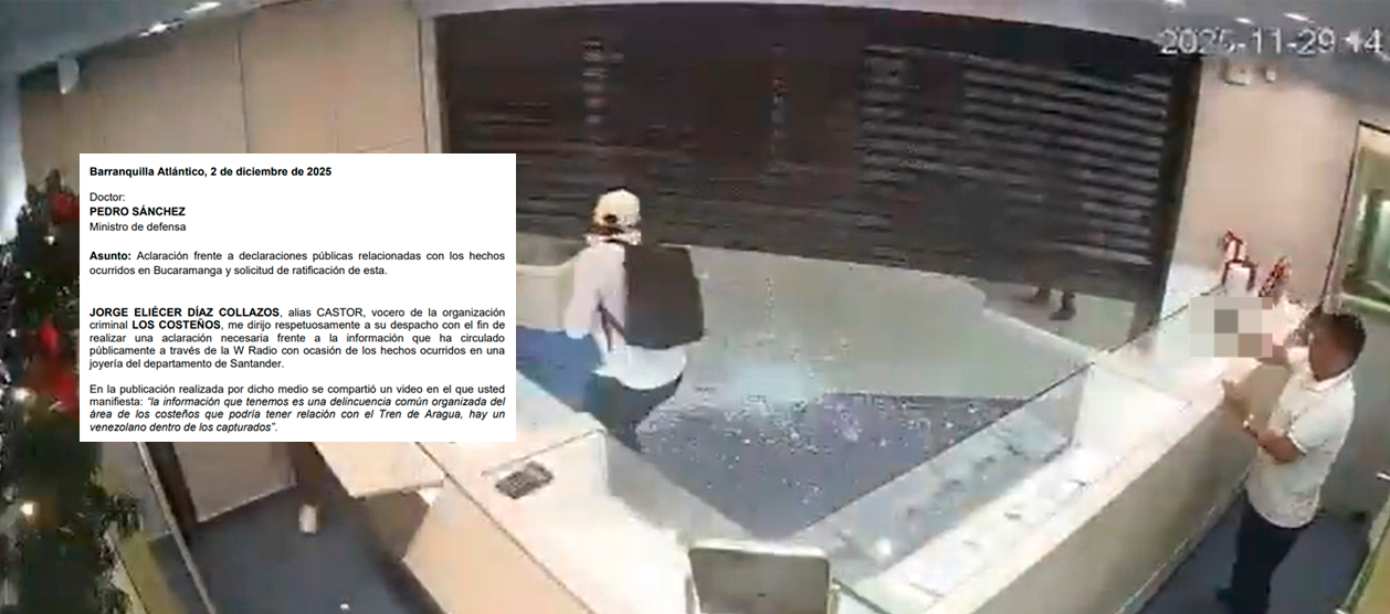 'Costeños' se pronuncian por señalamientos tras asalto a joyería en Bucaramanga