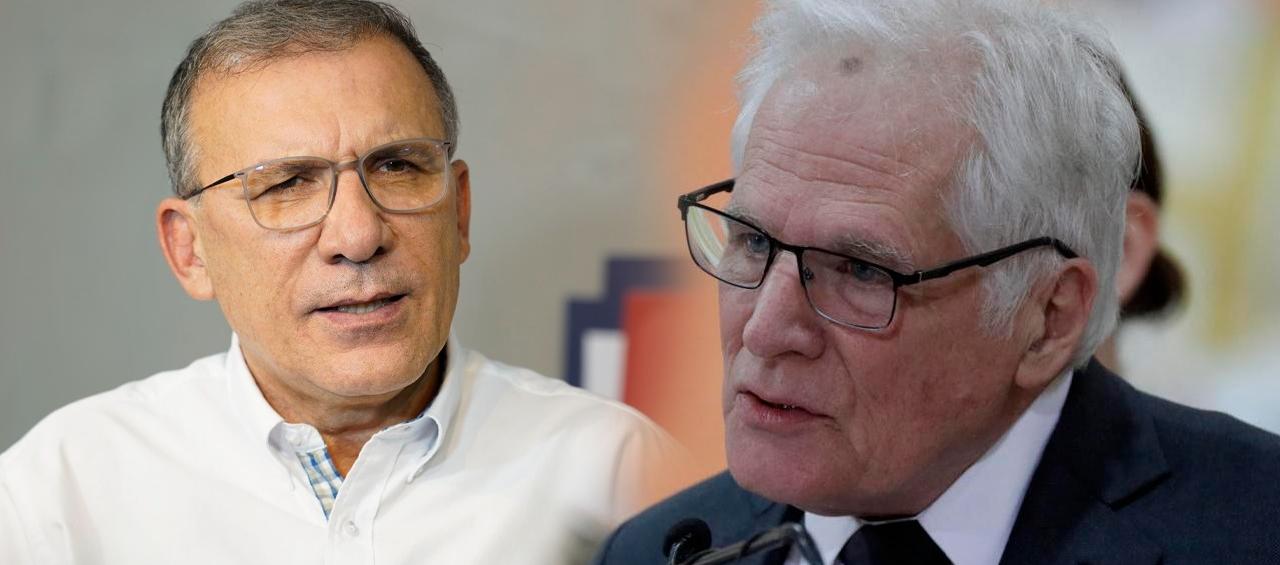 Roy Barreras y Miguel Uribe Londoño. 