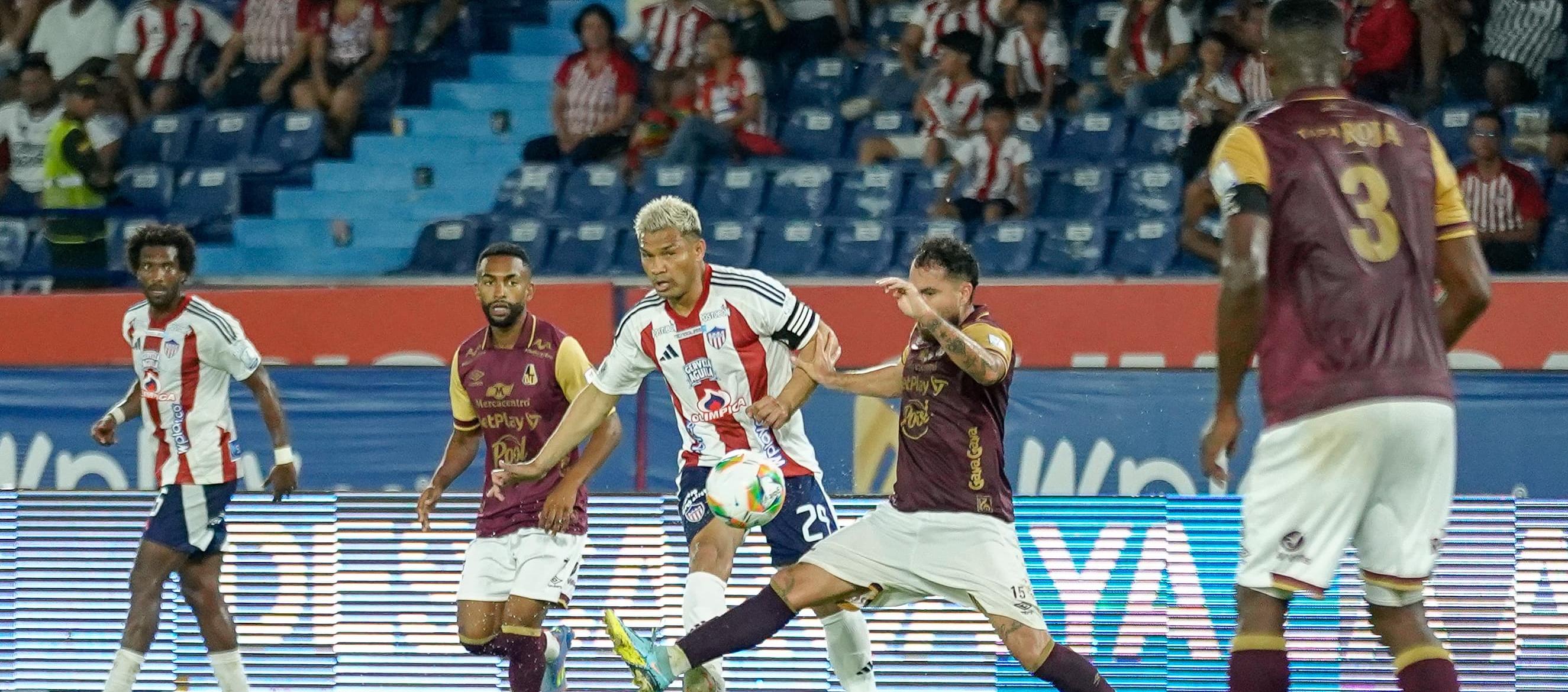 Teófilo Gutiérrez durante un partido contra Tolima este año en Barranquilla. 