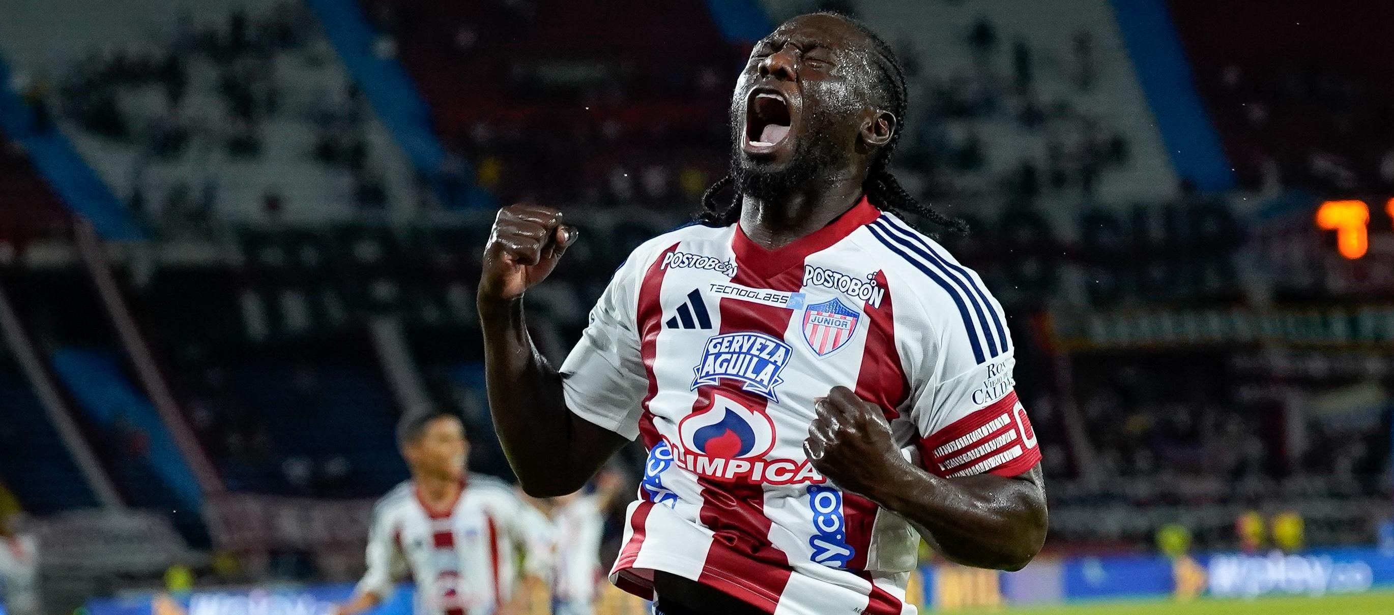 Yimmi Chará logró su primer título de Liga con Junior. 