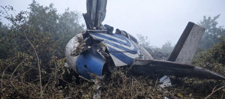 Avión de Satena accidentado.