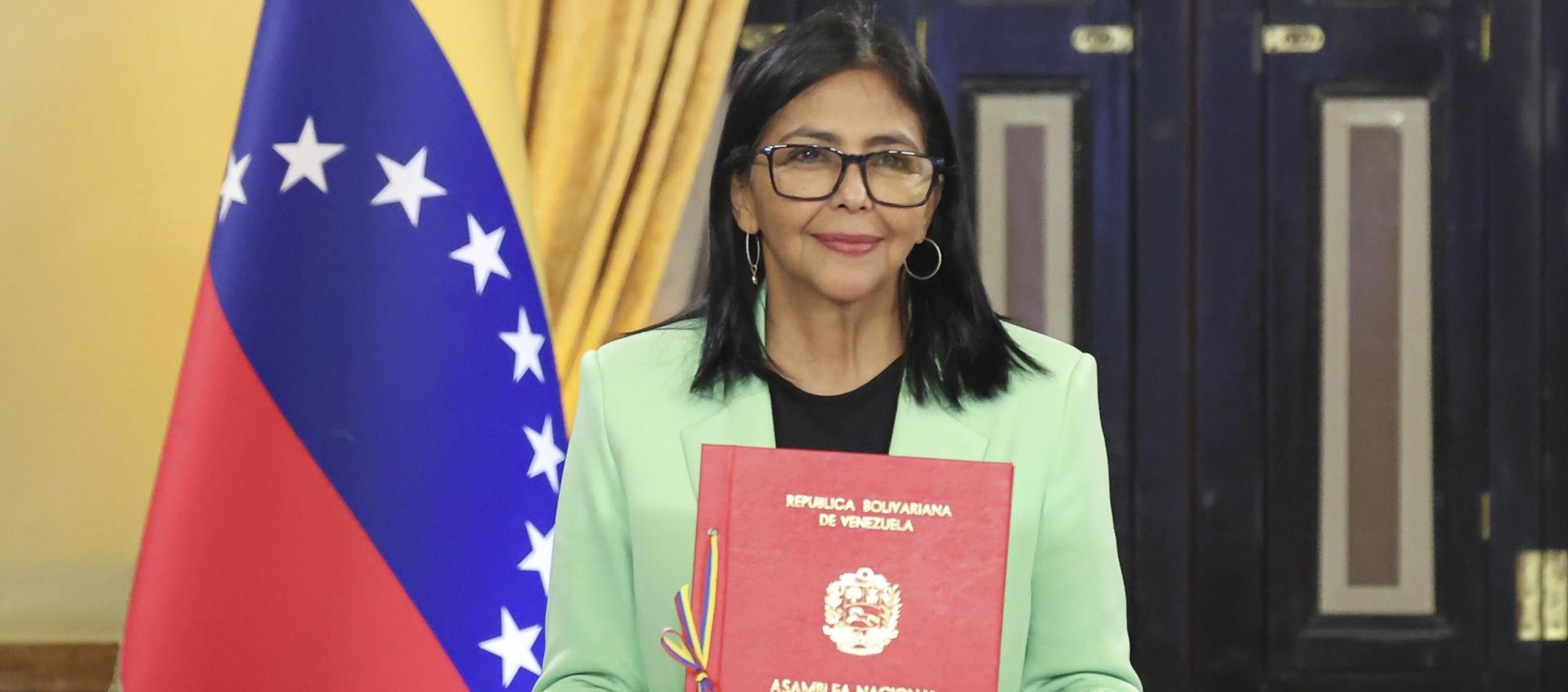 Delcy Rodríguez, Presidenta encargada de Venezuela.