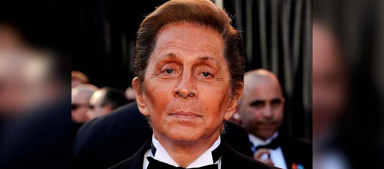 Diseñador italiano Valentino Garavani. 