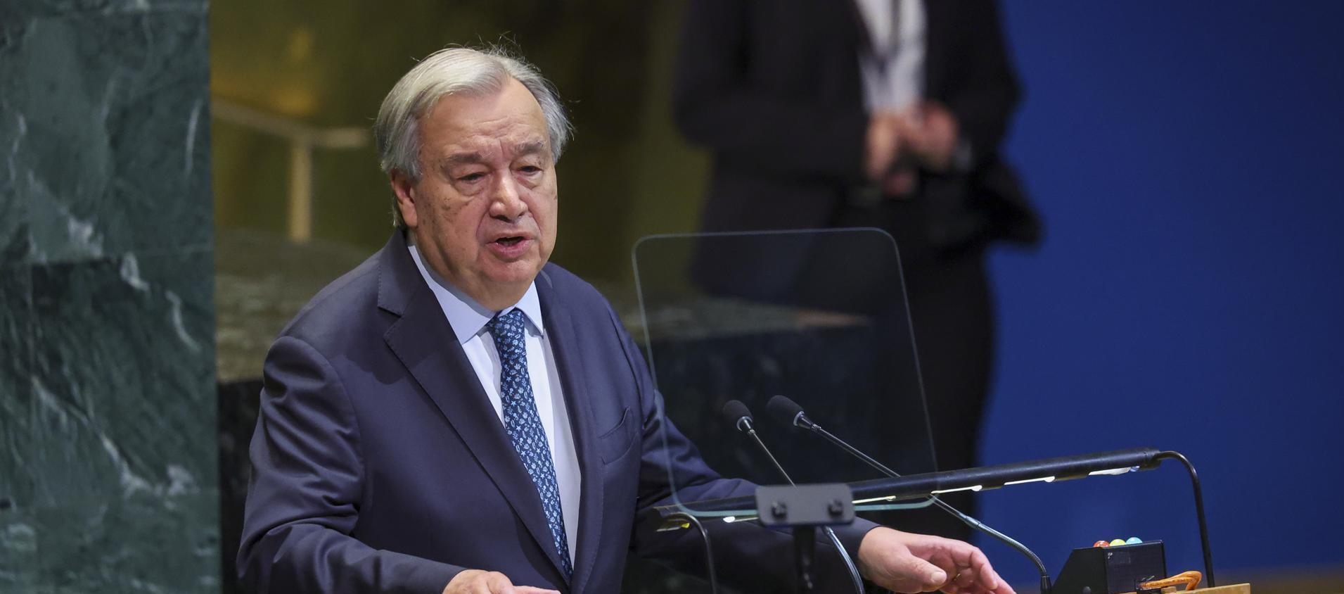 El secretario general de Naciones Unidas, António Guterres.