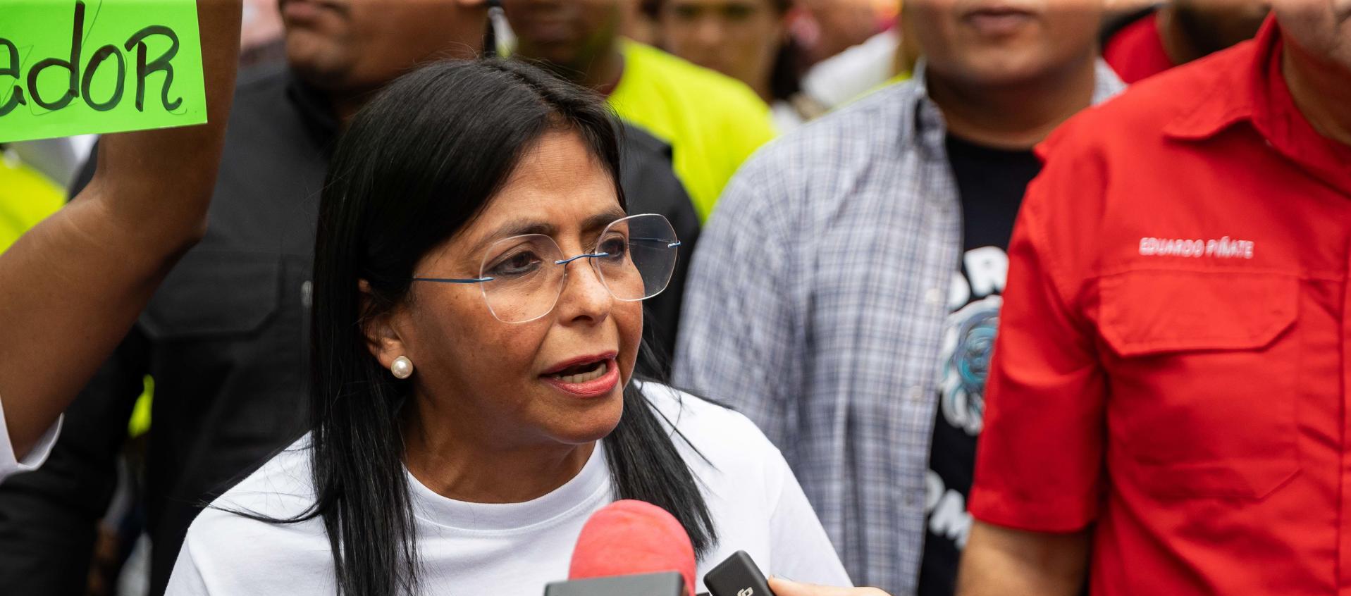 Delcy Rodríguez, Presidenta encargada de Venezuela.