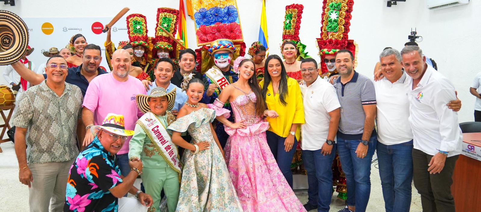 Monarquía 2026 junto a concejales de Barranquilla. 