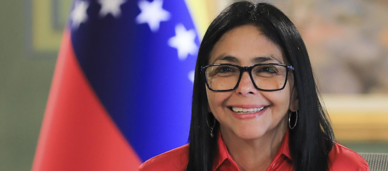 Delcy Rodríguez, Presidenta encargada de Venezuela.