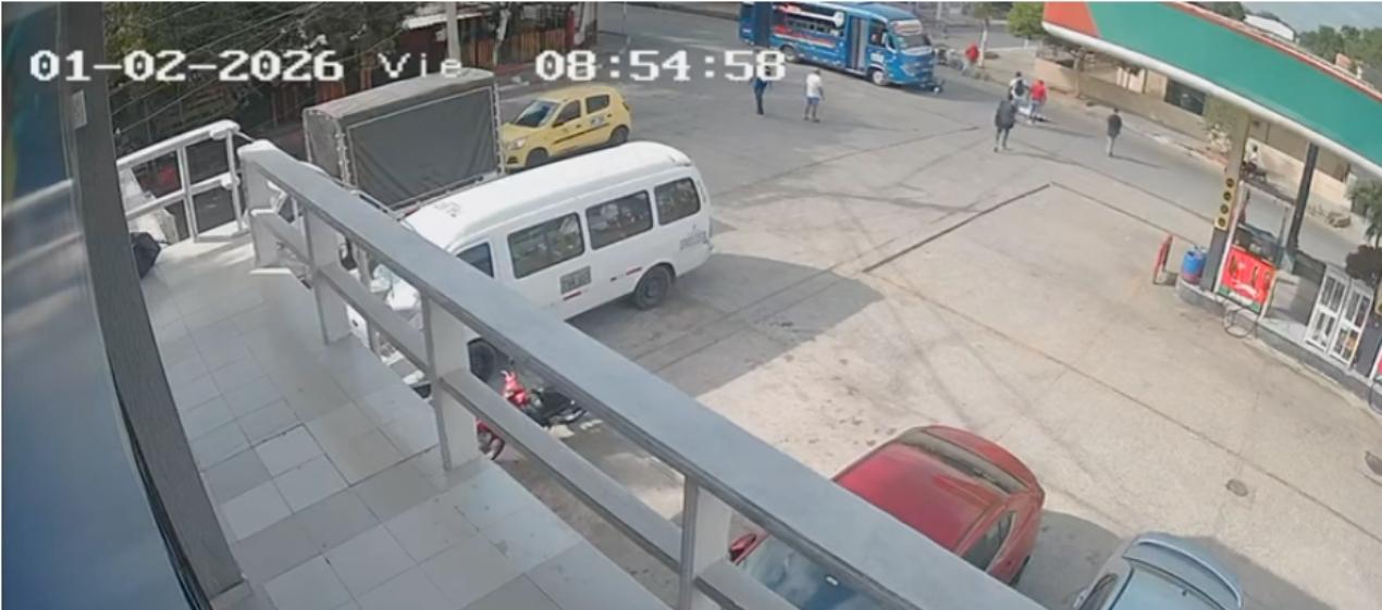 Así fue el accidente en el barrio Las Nieves. 