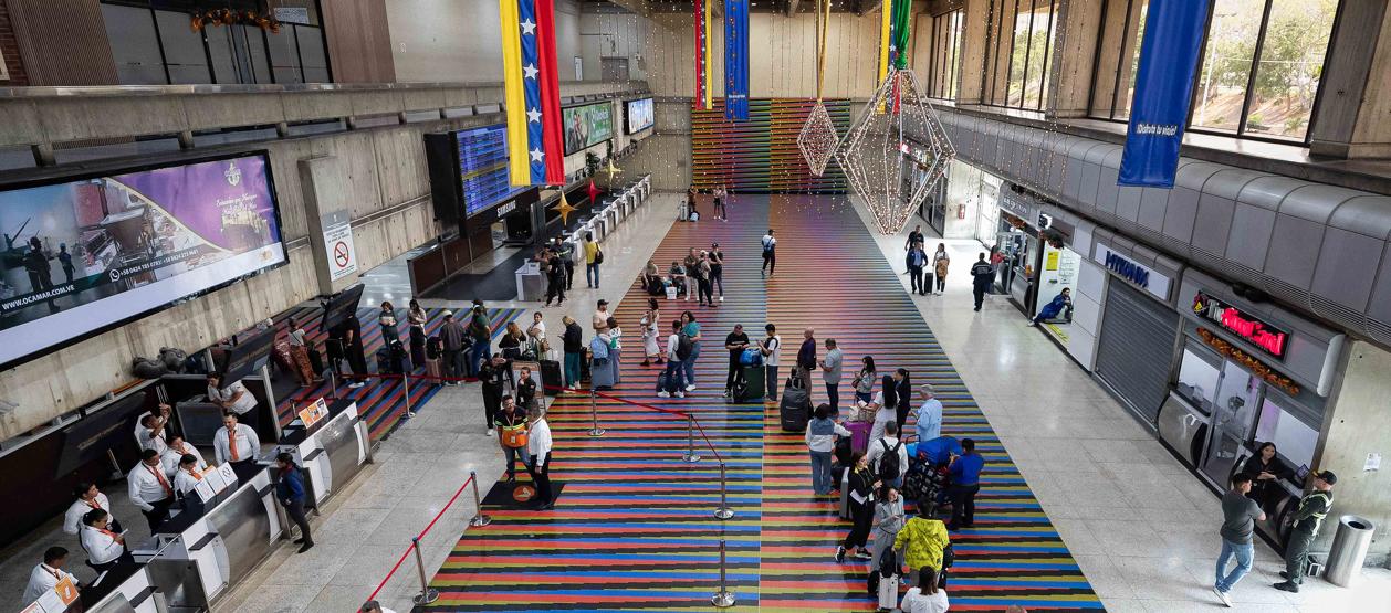 Aeropuerto Internacional Simón Bolívar esta semana, en Maiquetia (Venezuela).