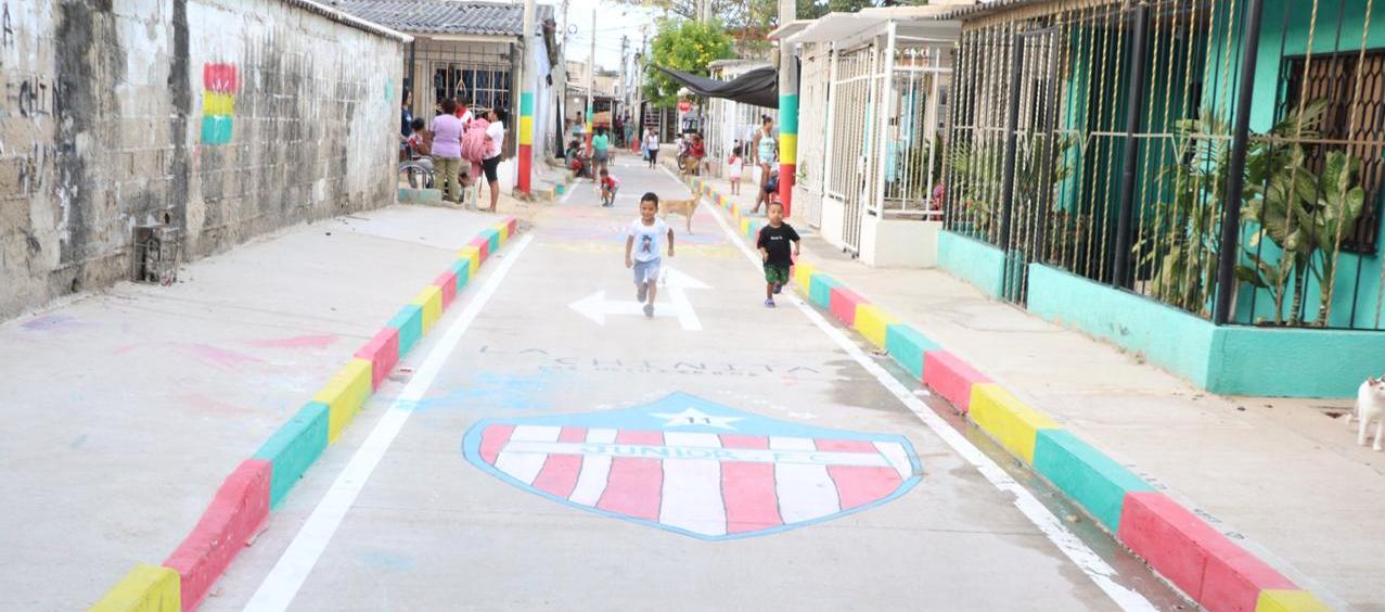 calles pavimentadas en La Chinita