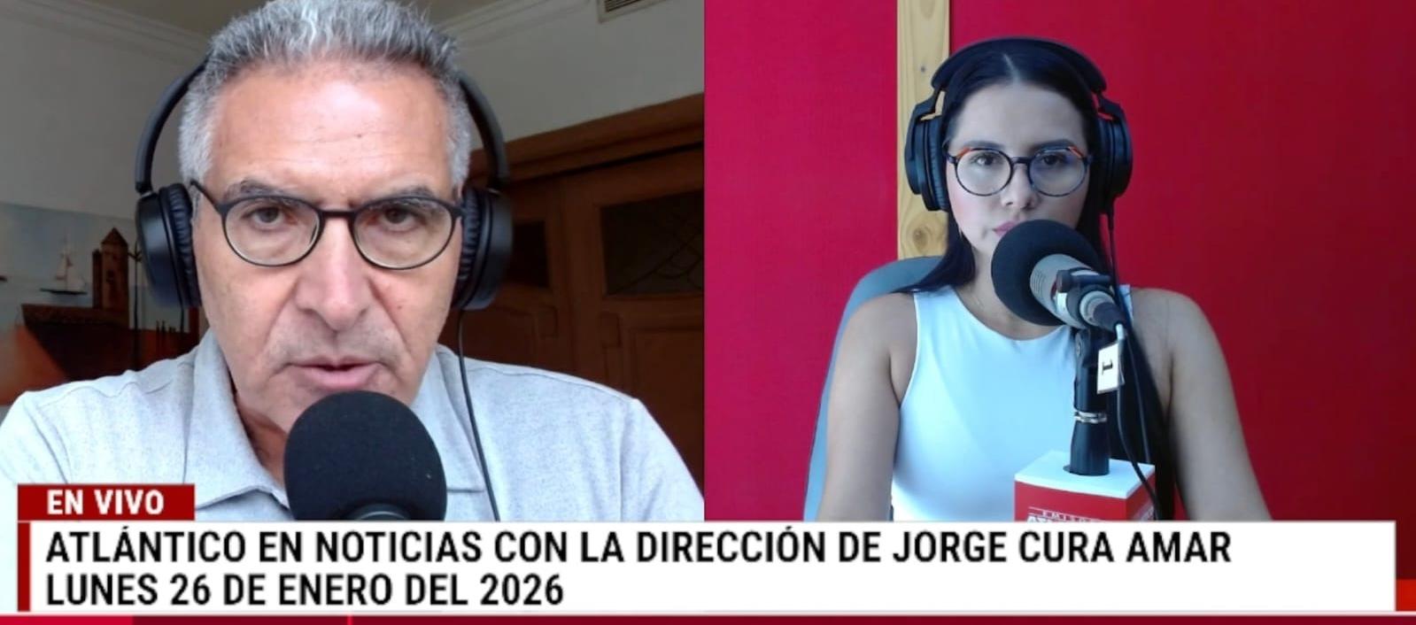 Transmisión de Atlántico en Noticias.