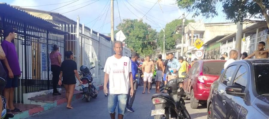 Lugar del ataque a bala en el barrio La Sierrita. 