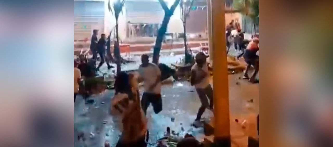 Trifulca ocurrida el 1 de enero en el Bulevar de Costa Hermosa.