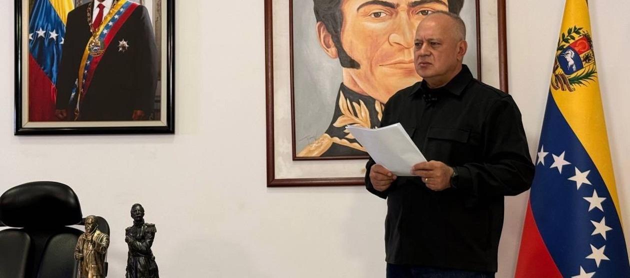 El ministro de Interior y número dos del chavismo, Diosdado Cabello.