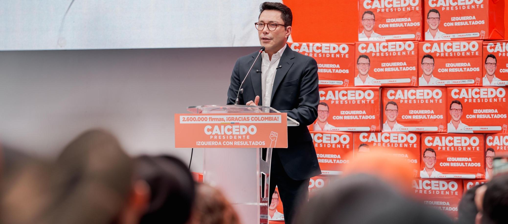 El precandidato presidencial Carlos Caicedo.