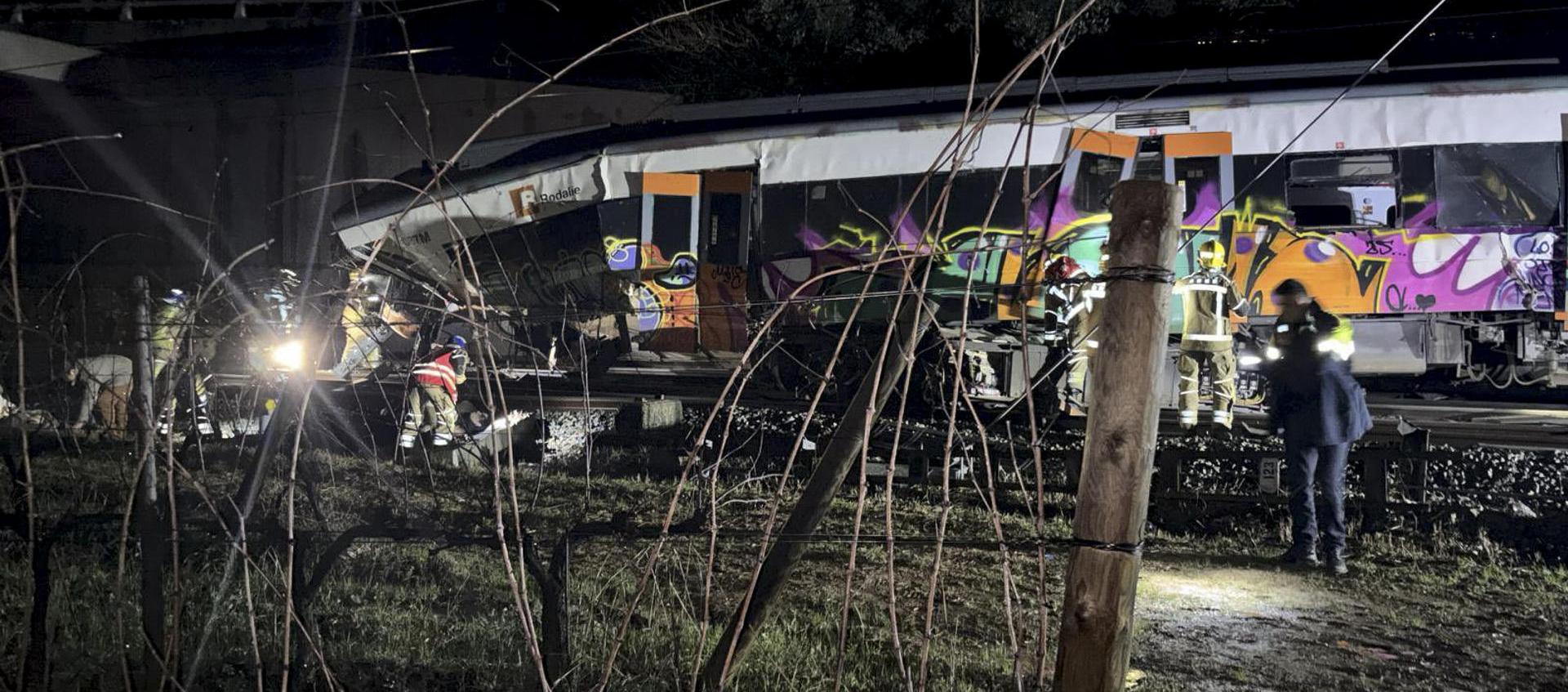 Choque de tren en Barcelona