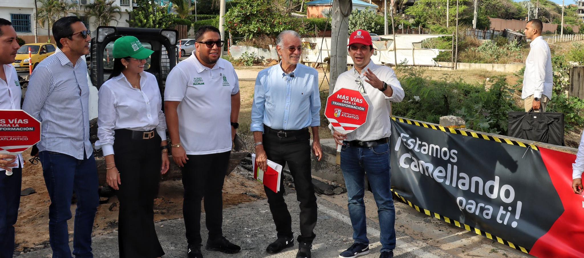 El Gobernador del Atlántico, Eduardo Verano, dio inicio a las obras.