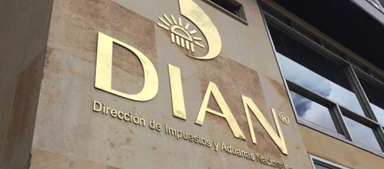 Fachada de la DIAN en Bogotá. 