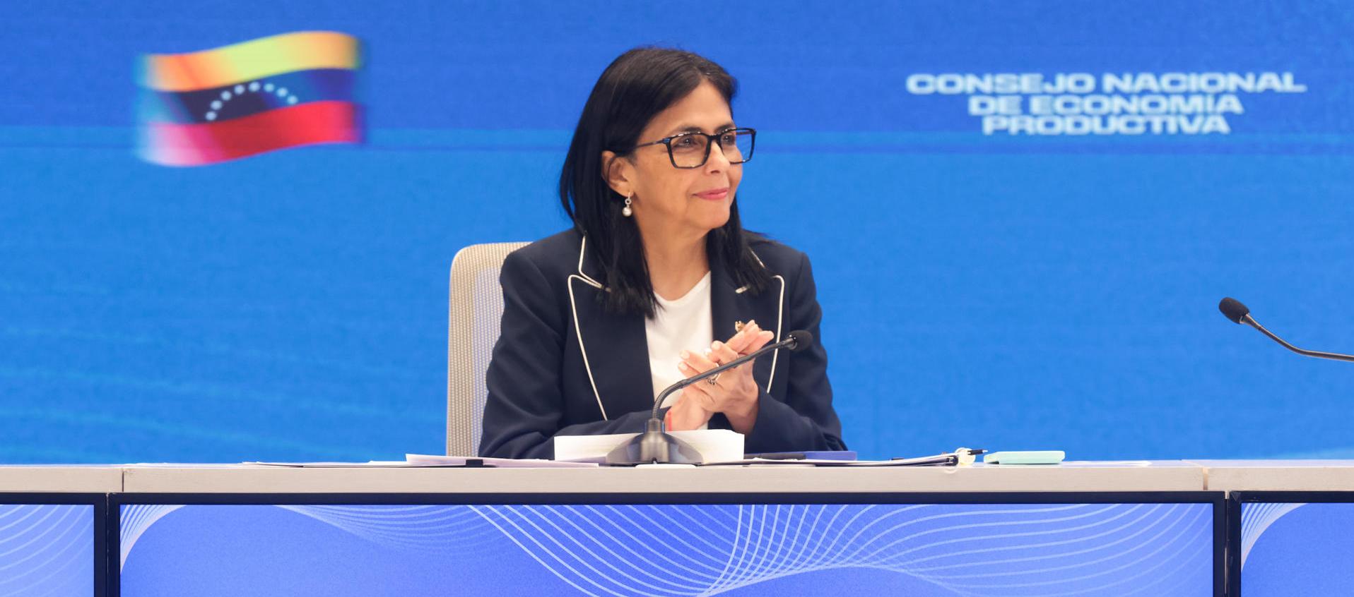 Delcy Rodríguez, presidenta encargada de Venezuela.