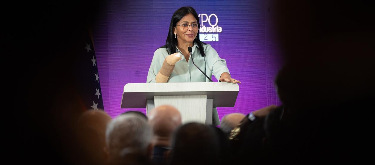 La vicepresidenta de Venezuela, Delcy Rodríguez.