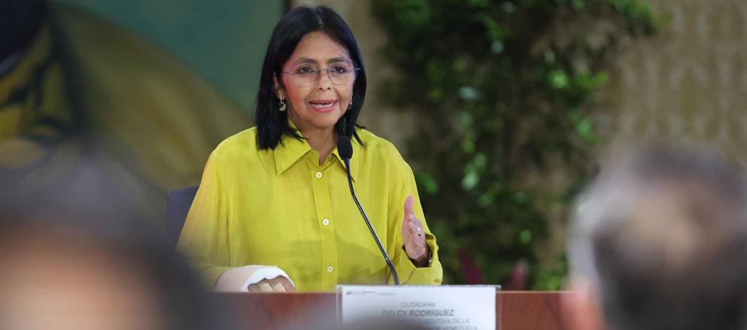 La vicepresidenta de Venezuela, Delcy Rodríguez.