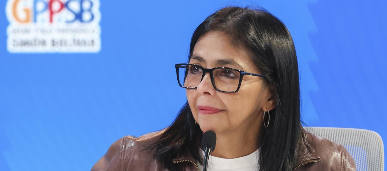 Presidenta encargada de Venezuela, Delcy Rodríguez. 