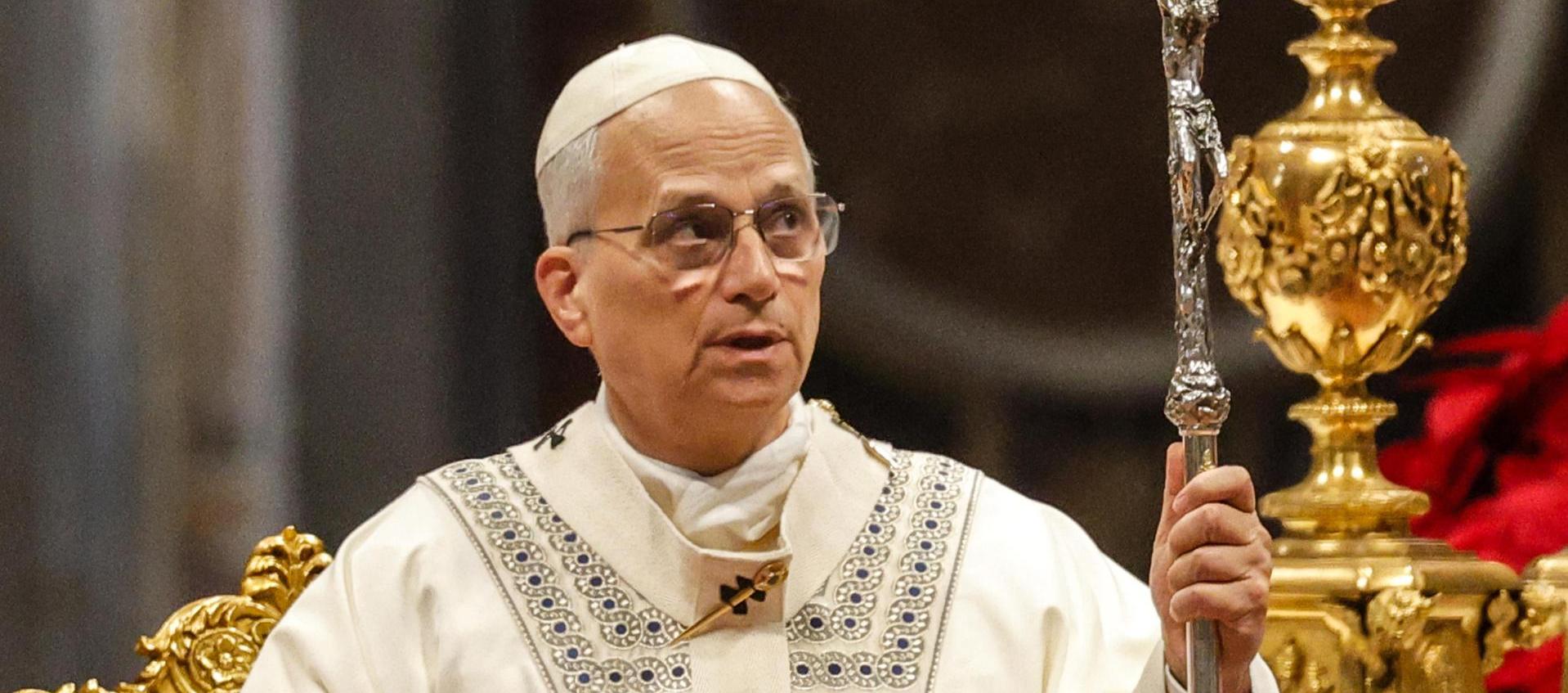 El Papa León XIV preside la misa de Año Nuevo en la basílica de San Pedro.