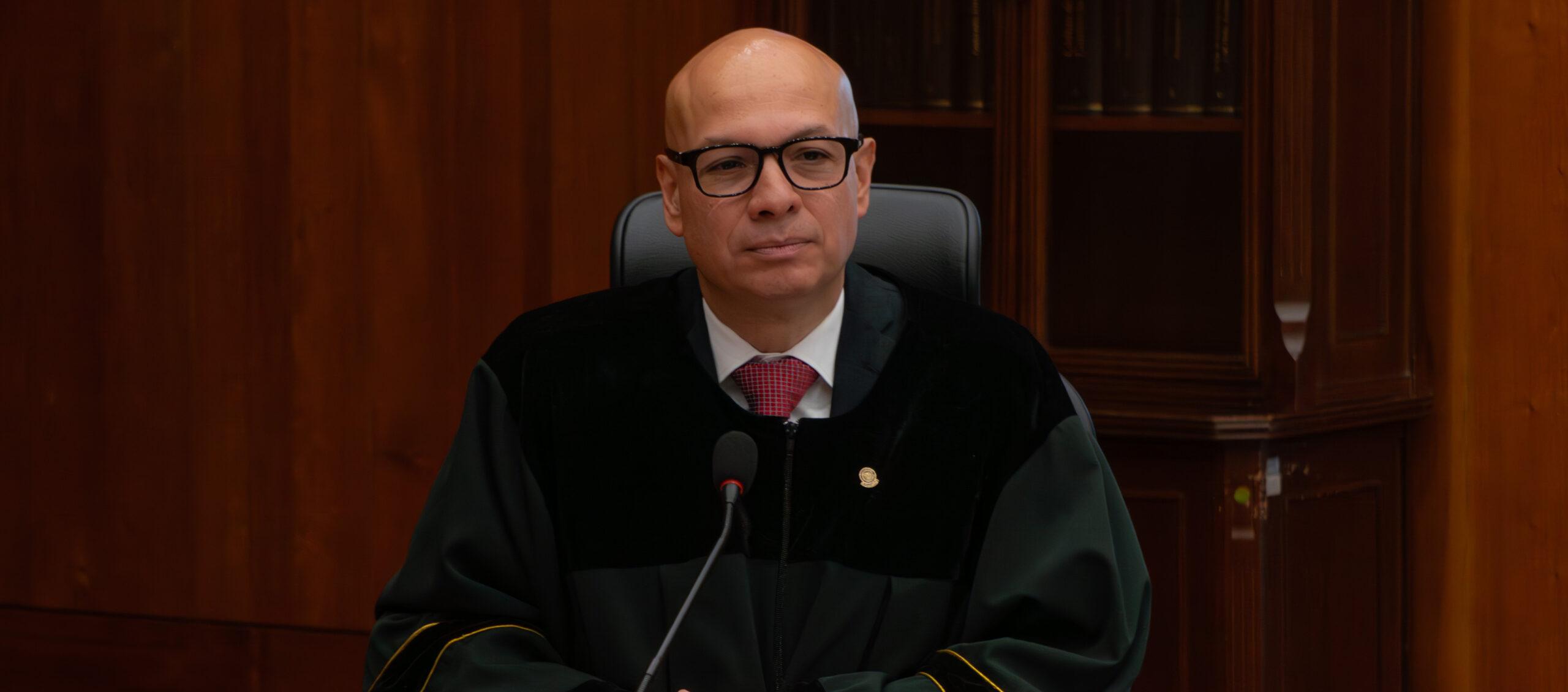 El magistrado Iván Mauricio Lenis, presidente de la Corte Suprema.