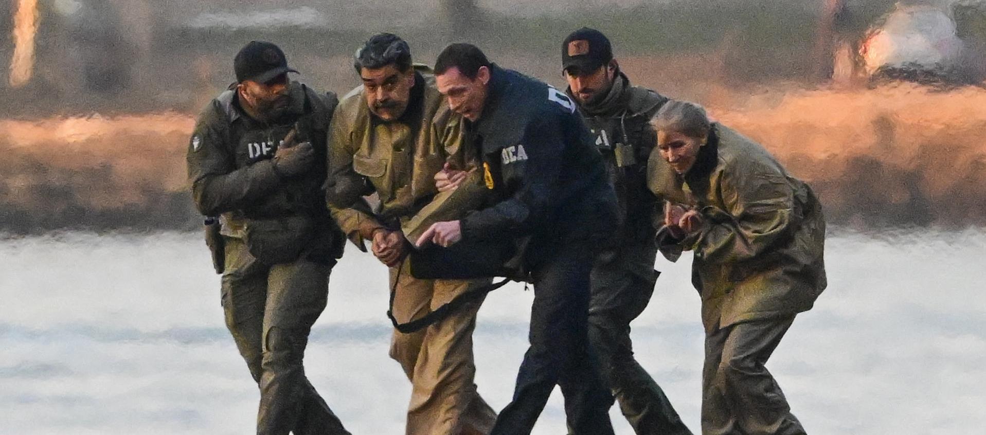 El presidente venezolano, Nicolás Maduro, y su esposa, Cilia Flores.