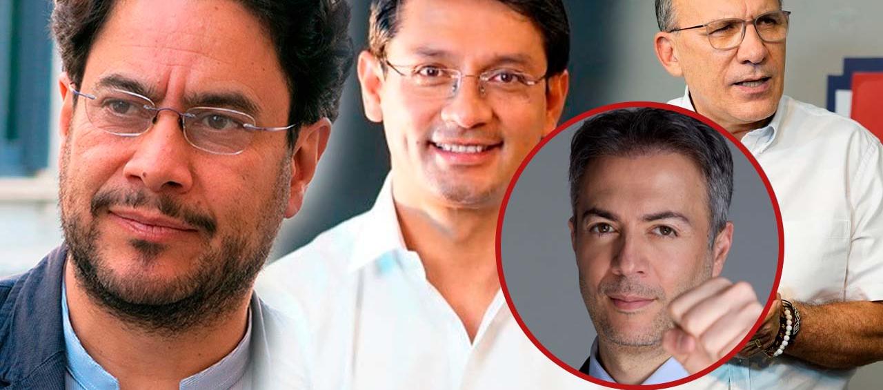 Iván Cepeda,  Camilo Romero,  Daniel Quintero y Roy Barrera 