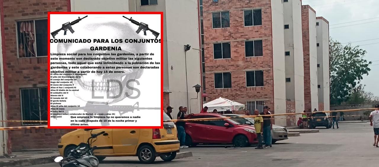 Panfleto que circula en redes sociales. 