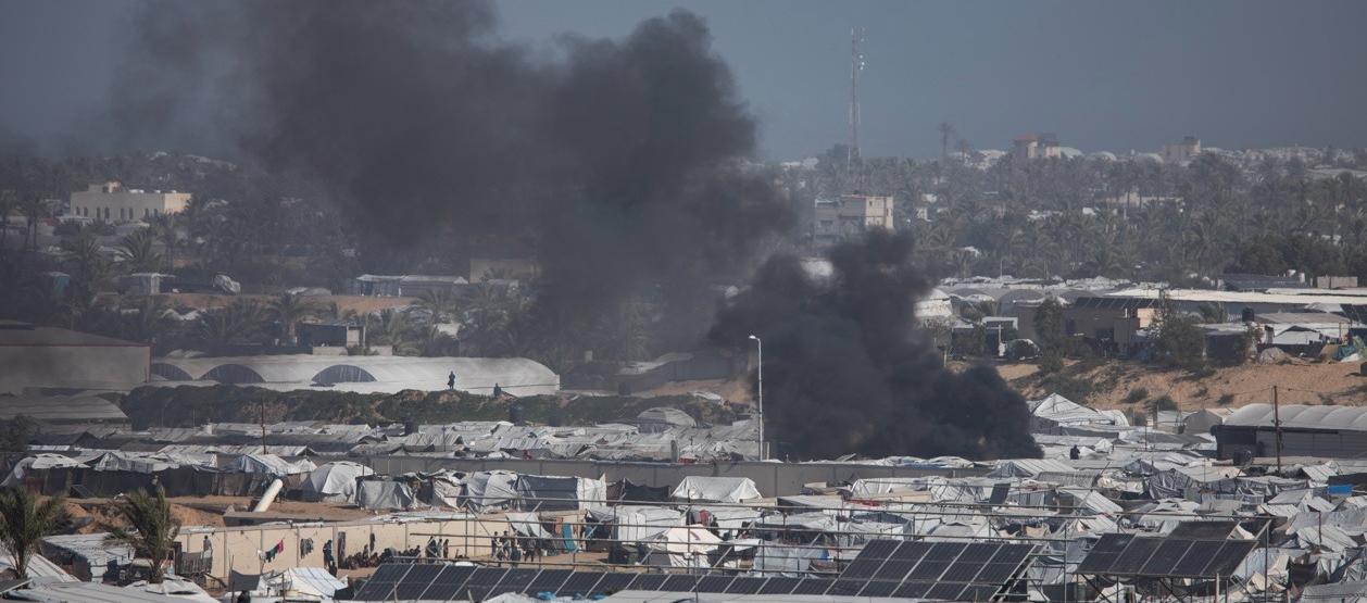 Aspecto de la Franja de Gaza. 