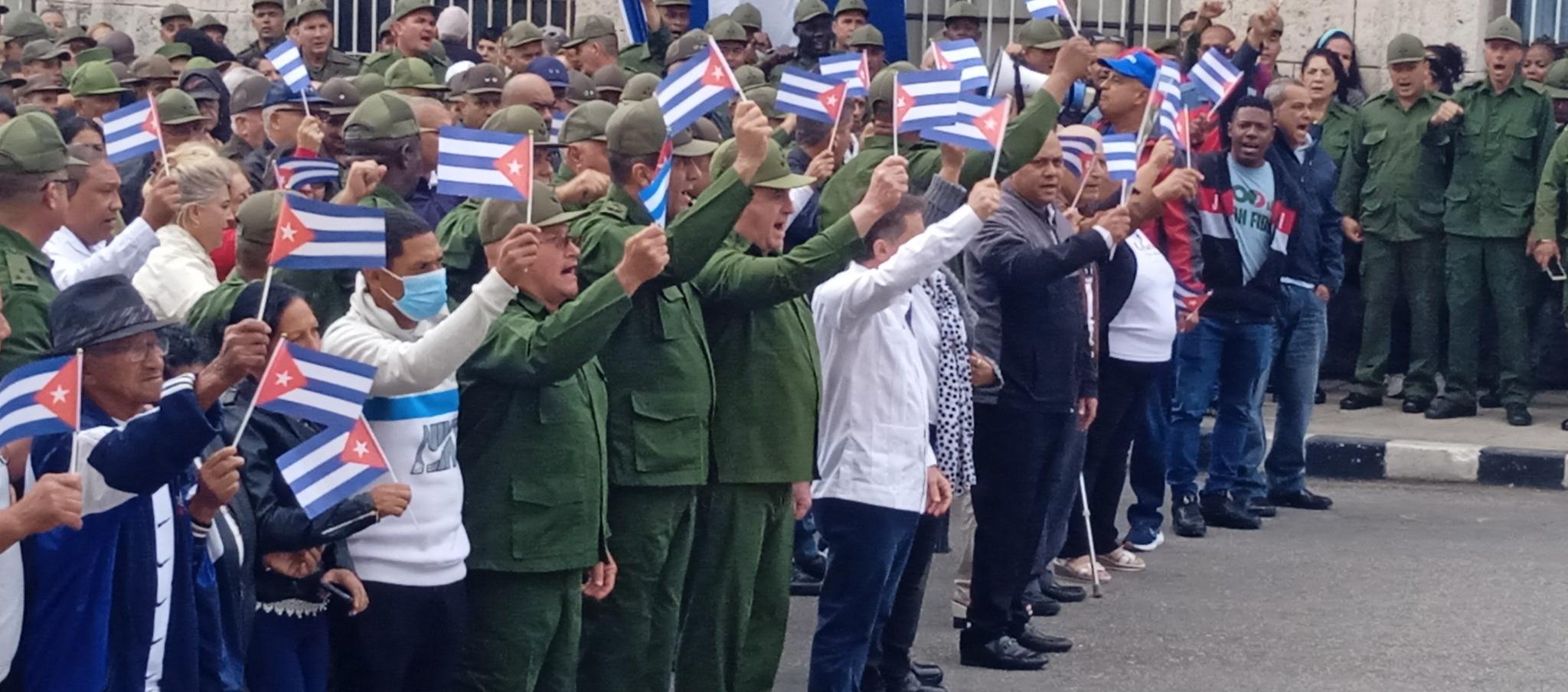 Homenaje en Cuba a militares muertos en Venezuela