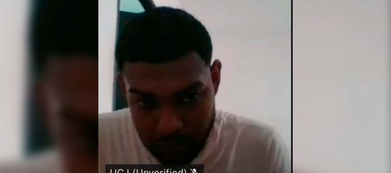 Jorman Javier Rodríguez Huyke durante la audiencia de este jueves. 