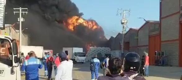 Imagen del incendio.