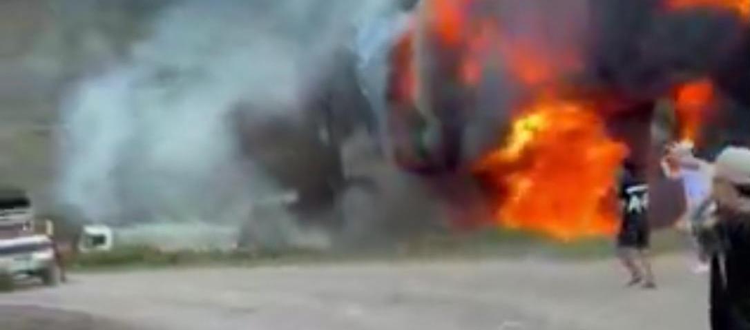 Incendio de dos vehículos