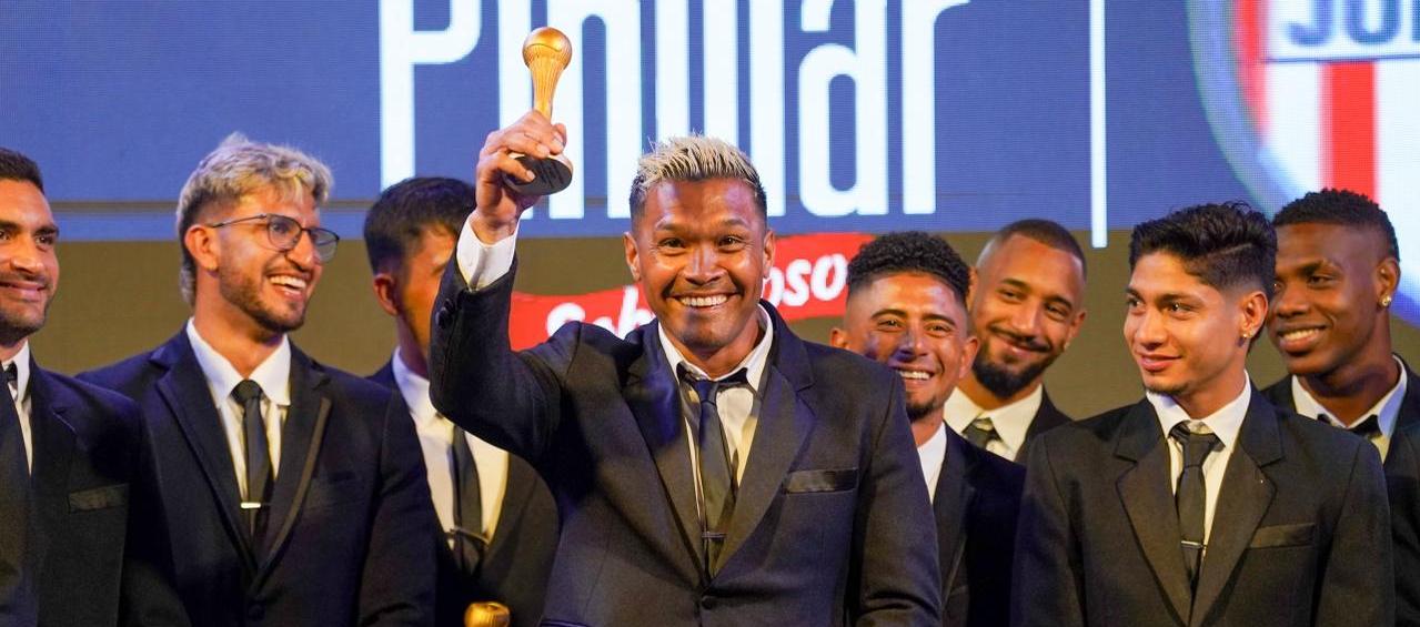 Teófilo Gutiérrez en el homenaje a los campeones de la undécima estrella.