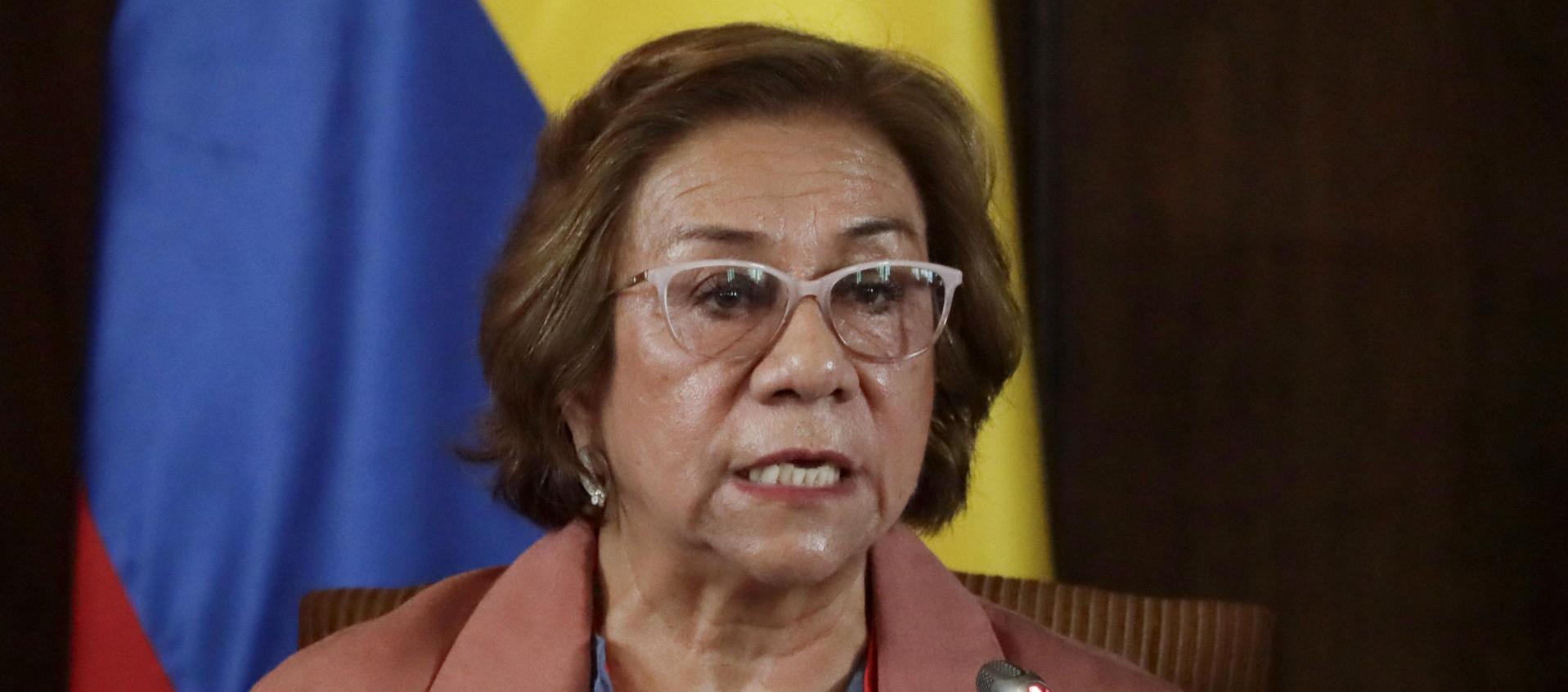 La canciller Rosa Villavicencio.