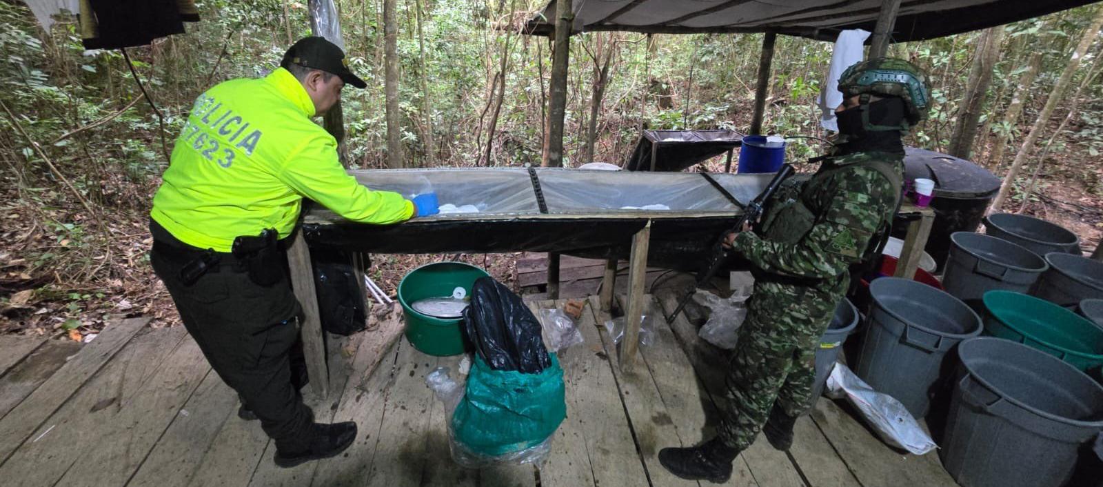 Laboratorio de cocaína desmantelado