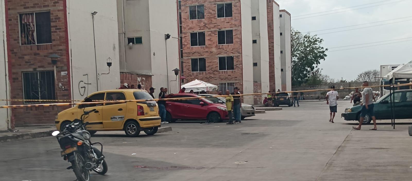 Lugar del ataque en Las Gardenias. 