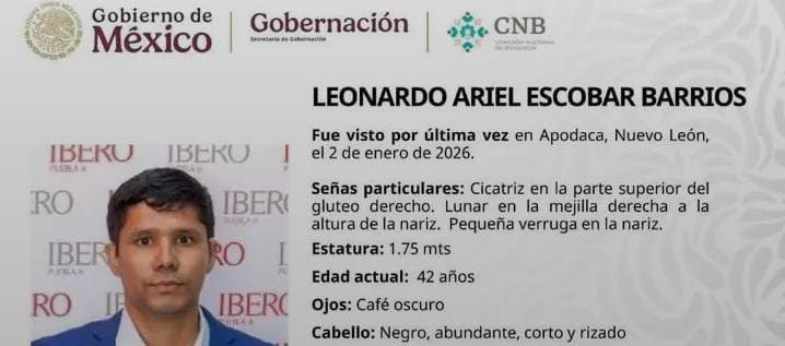 Ficha de búsqueda del docente Leonardo Ariel Escobar Barrios.