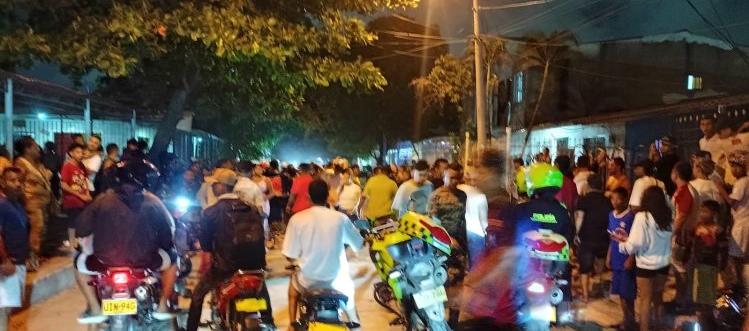 El doble crimen se presentó en el barrio Los Cedros. 