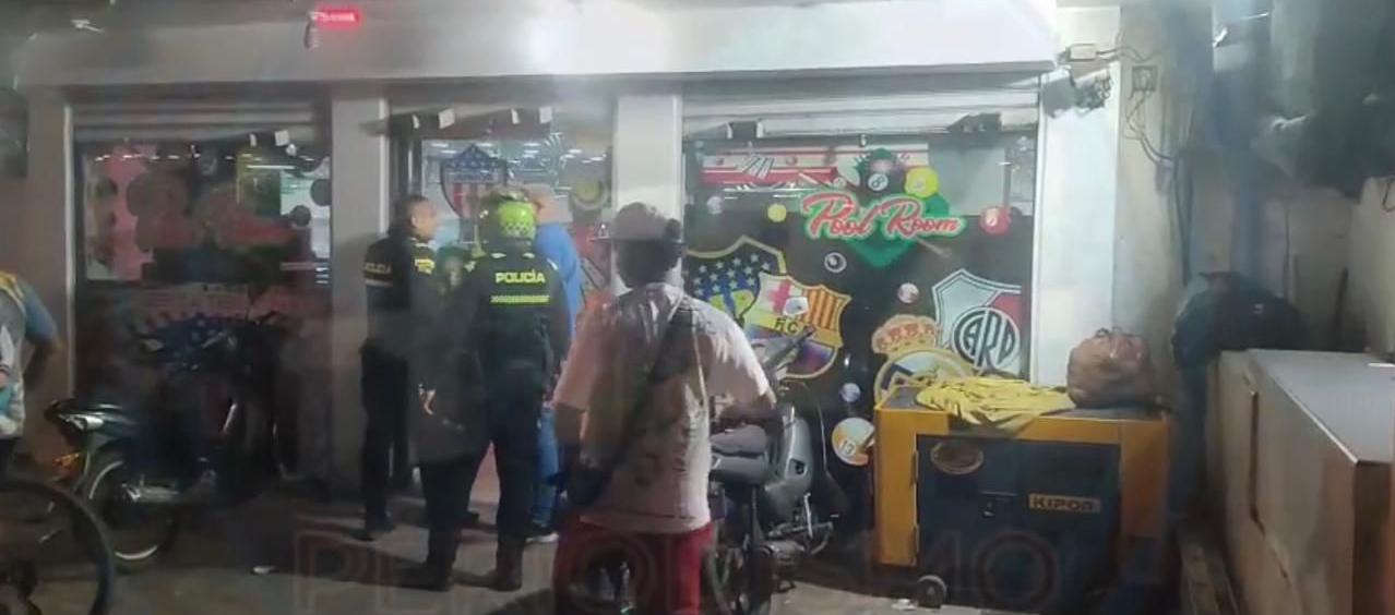 El ataque a bala se presentó en la noche del martes. 