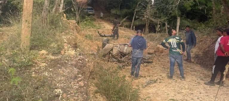 Lugar donde murieron Oscar Arévalo y su hijo, Juan Diego Arévalo