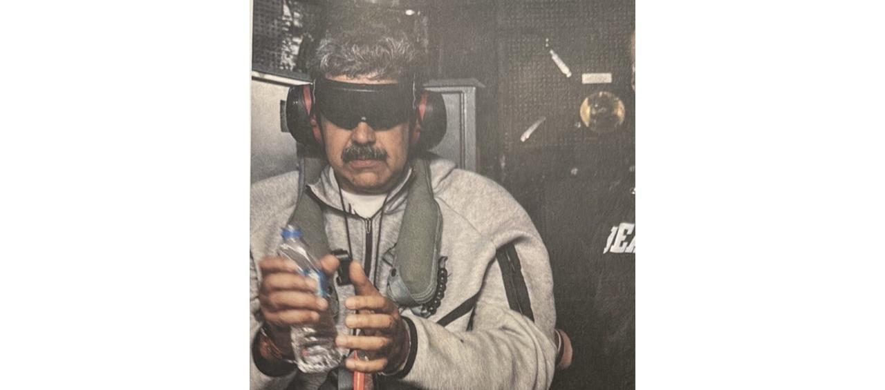 La imagen de Nicolás Maduro capturado.