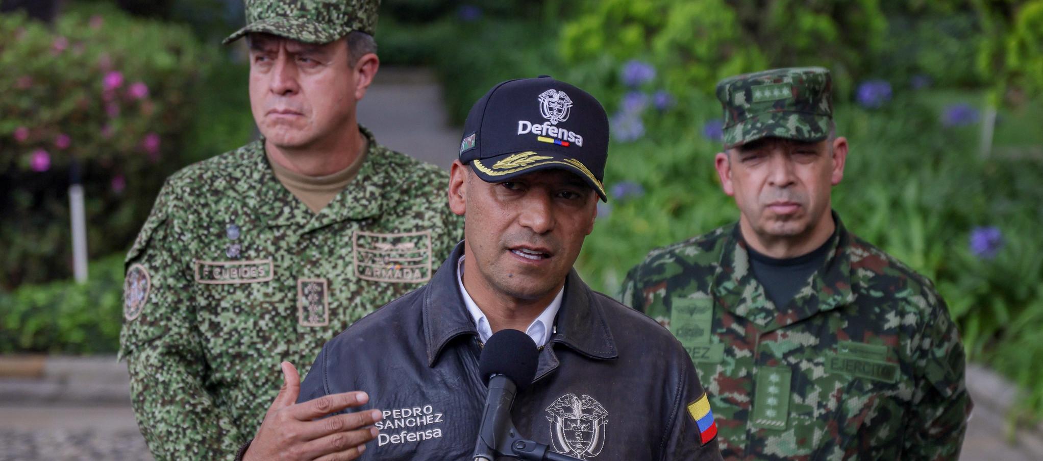 El ministro de Defensa de Colombia, Pedro Sánchez Suárez.