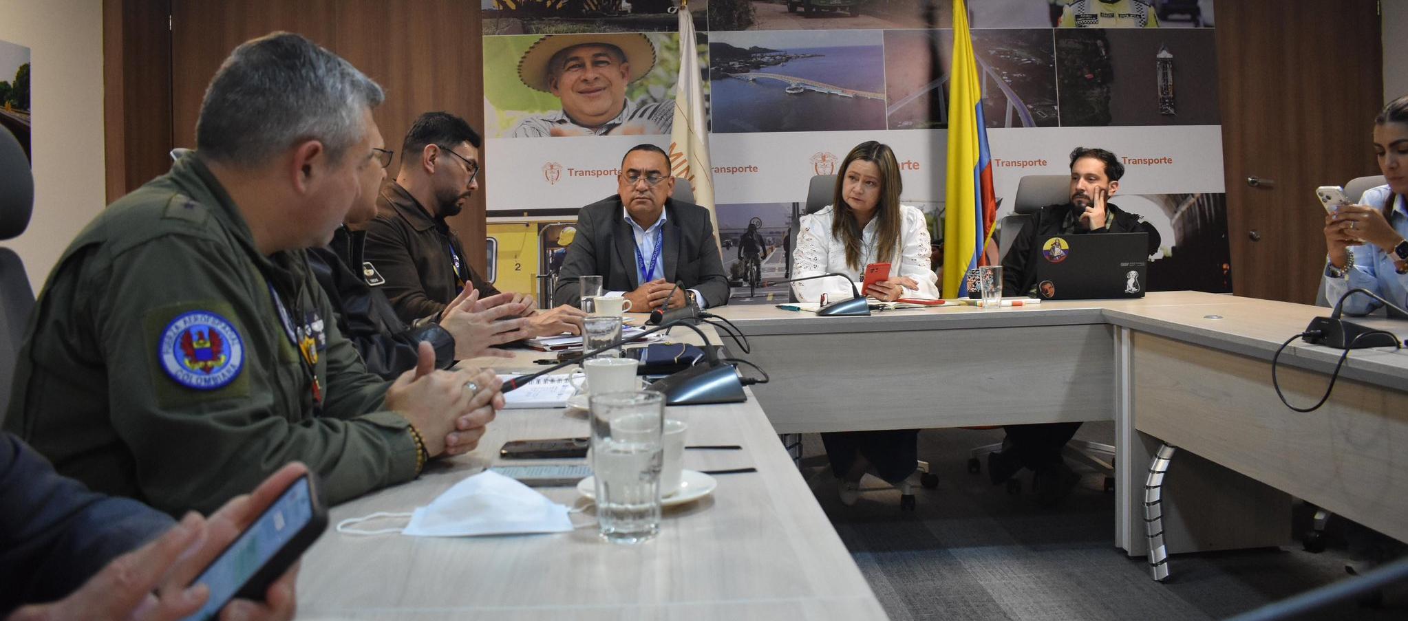 Reunión en el Ministerio de Transporte.