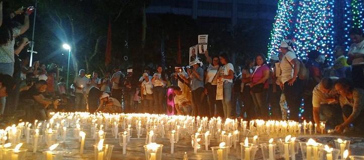 Protesta en Venezuela en pidiendo liberación de presos políticos
