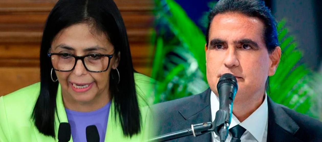 Delcy Rodríguez y Alex Saab